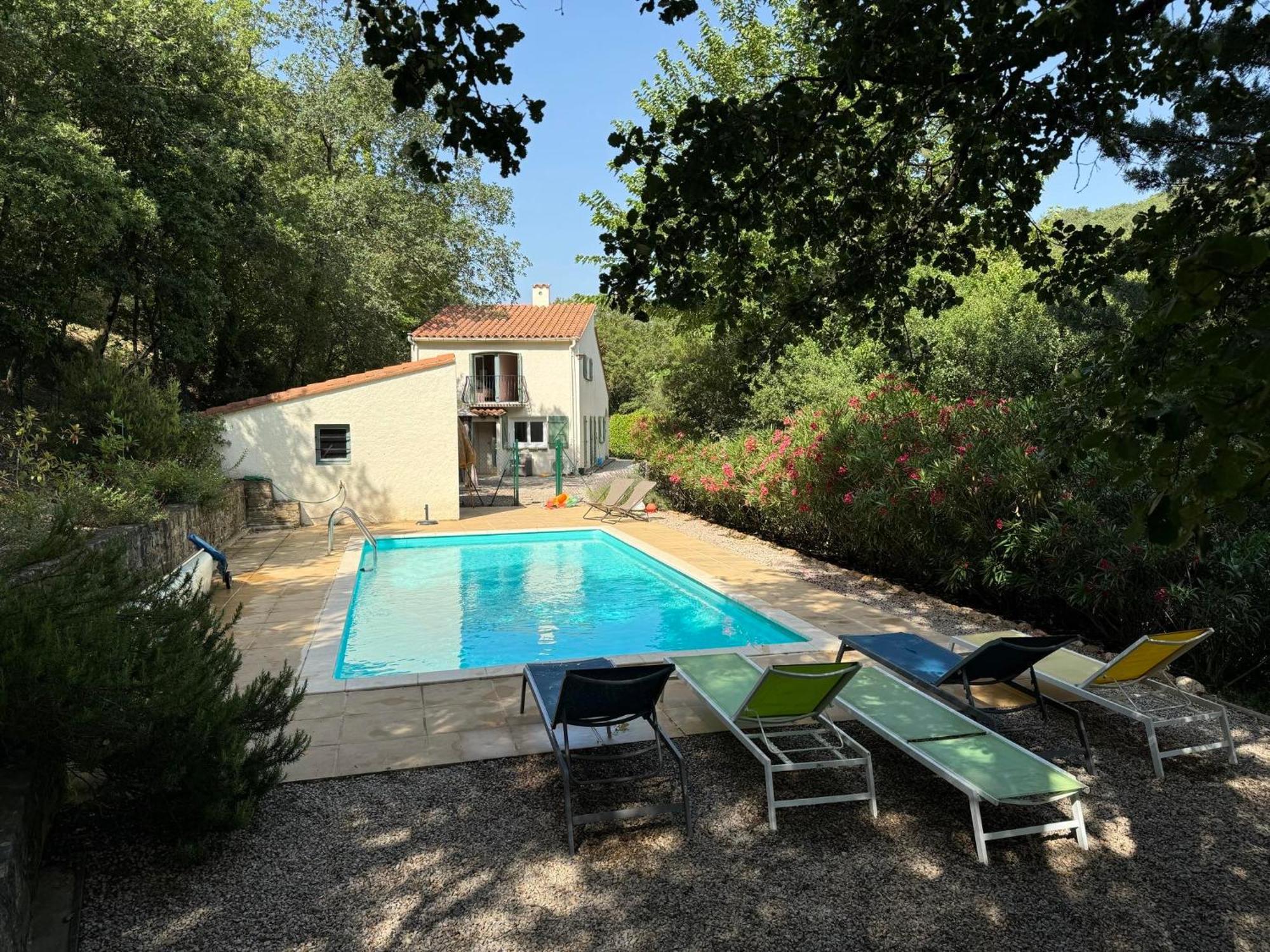 Maison Avec Piscine Chauffee Entre Mer Et Montagne Montauriol  Exteriör bild